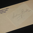Andrew Peck (Peck & Snyder) Signature